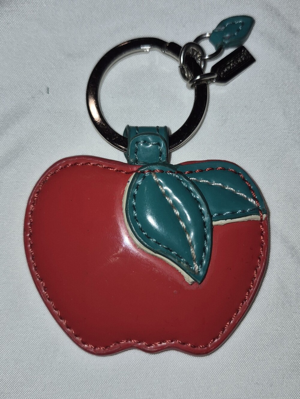 Vintage Coach Leather Apple Keychain/Bagcharm - Never Uaed
